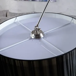 Invicta Interior Stehlampe 200cm Retro Wohnzimmer Leuchte Schwarz< Designerlampen|Stehlampen