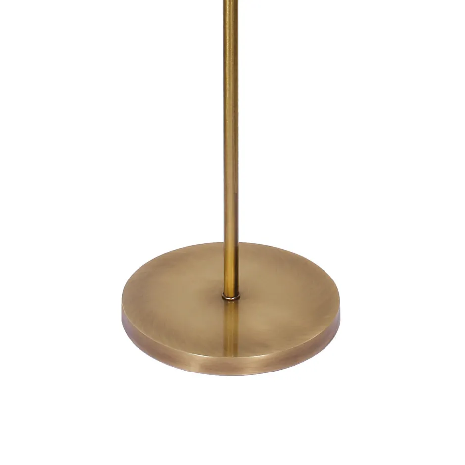 Bürolampen|Lampen Aus Aller Welt*Giovanni Battista Stehlampe E27 160,5 cm in Bronze hell Braun Messing Stoff