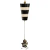 Stofflampen|Kristalllampen*Elstead Stehlampe EMIR Schwarz Taupe H:112cm Bodenlampe