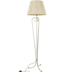 Jupiter Stehlampe GANARA 158cm Barock Muster Shabby Gold< Stofflampen|Shabby Chic Lampen