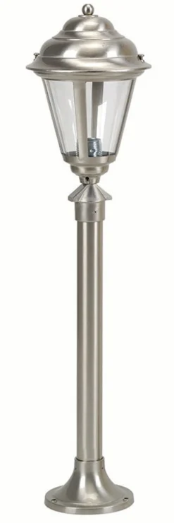 Außenleuchten Antik|Gartenlaternen*Lido Stehlampe Gartenbeleuchtung Nickel Echt-Messing