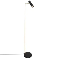 Wohnzimmerlampen|Metall Lampen*By Rydéns Stehlampe Gold Schwarz 157 cm hoch GU10 verstellbar