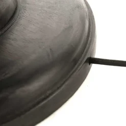 Lampen Aus Aller Welt|Stofflampen*Steinhauer Stehlampe Holz Leinen Schwarz Grau 153 cm E27 blendarm