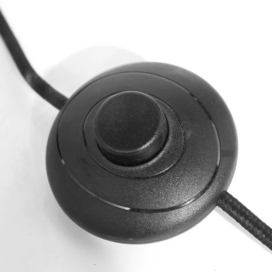 Lampen Aus Aller Welt|Stofflampen*Steinhauer Stehlampe Holz Leinen Schwarz Grau 153 cm E27 blendarm