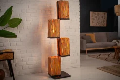 Invicta Interior Stehlampe Holz Äste 154 cm E27 4-flammig dekorativ< Bürolampen|Holzlampen