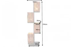 Invicta Interior Stehlampe Holz Äste 154 cm E27 4-flammig dekorativ< Bürolampen|Holzlampen