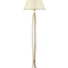 Shabby Chic Lampen|Stehlampen*Jupiter Stehlampe in Shabby Gold 163cm BERTHA Leuchte E27