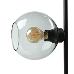 Moderne Lampen|Glaslampen*TK Lighting Stehlampe KALETE in Graphit 160cm Wohnzimmer Lampe