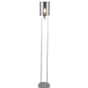 Searchlight Stehlampe klein 144 cm Rauchglas Metall Grau Chrom Wohnzimmer< Glaslampen|Wohnzimmerlampen