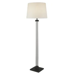 Searchlight Stehlampe klein 156 cm Schwarz Weiß E27< Bürolampen|Glaslampen