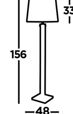 Searchlight Stehlampe klein 156 cm Schwarz Weiß E27< Bürolampen|Glaslampen