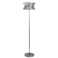 Wohnzimmerlampen|Kristalllampen*Searchlight Stehlampe Kristall 150 cm klein Art Déco Chrom Klar