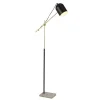 Wohnzimmerlampen|Retro Lampen*Searchlight Stehlampe Marmor Sockel 149 cm hoch verstellbar Metall
