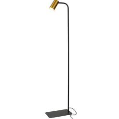Metall Lampen|Messinglampen*Nowodvorski Stehlampe Messing Schirm 124cm Modern flexibel GU10