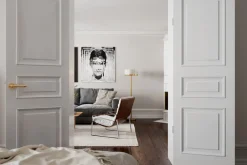 Wohnzimmerlampen|Metall Lampen*By Rydéns Stehlampe Metall Glas 150 cm hoch in Messing Weiß E27