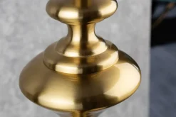 Invicta Interior Stehlampe Metall Nylon Gold Schwarz E27 160 cm elegant< Bürolampen|Stehlampen