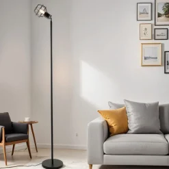 Wohnzimmerlampen|Retro Lampen*Easylight Stehlampe Metall Retro verstellbar Wohnzimmer MIA