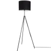 By Rydéns Stehlampe Metall Stoff 145 cm hoch Dreibein Schwarz E27< Wohnzimmerlampen|Stofflampen