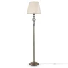 Wohnzimmerlampen|Stofflampen*Maytoni Stehlampe Metall Stoff E14 165 cm rund Klassisch LILJA