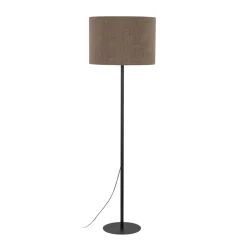 Bürolampen|Stehlampen*TK Lighting Stehlampe Modern 165 cm Metall Jute E27 Schwarz Braun