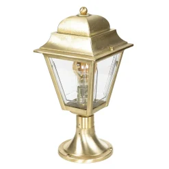 Rustikale Lampen|Metall Lampen*Lido Stehlampe PAXI Messing H:39cm Rustikal Garten Weg