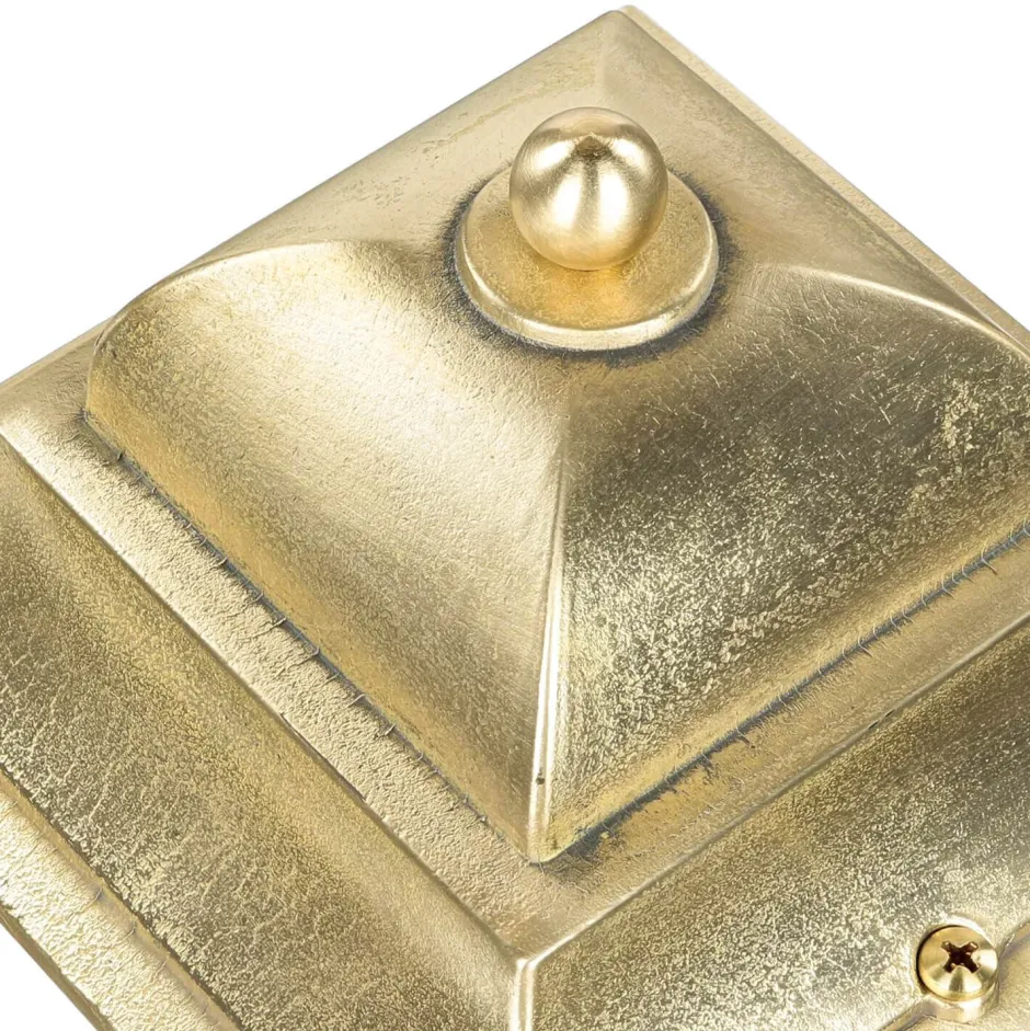 Rustikale Lampen|Metall Lampen*Lido Stehlampe PAXI Messing H:39cm Rustikal Garten Weg