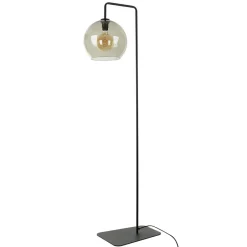 Nowodvorski Stehlampe Rauchglas 160 cm E27 Kugelschirm Schwarz Grau< Glaslampen|Moderne Lampen