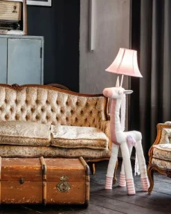 Happy Lamps Stehlampe Rosa Weiß Einhorn 120 cm Schlafzimmer Kinder<Kinder Kinderzimmerlampen|Kinderlampen