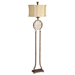 Elstead Stehlampe SAMEA Bronze 160cm Rustikal Bodenleuchte< Designerlampen|Stofflampen