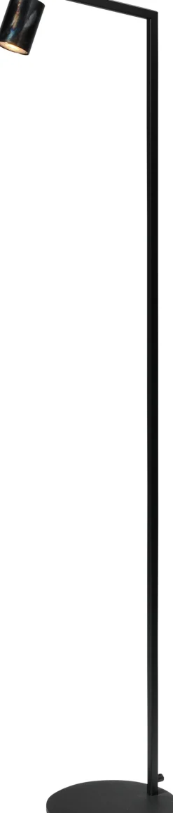 Wohnzimmerlampen|Stehlampen*Masterlight Stehlampe Schwarz Öl-Effekt verstellbar 135 cm GU10