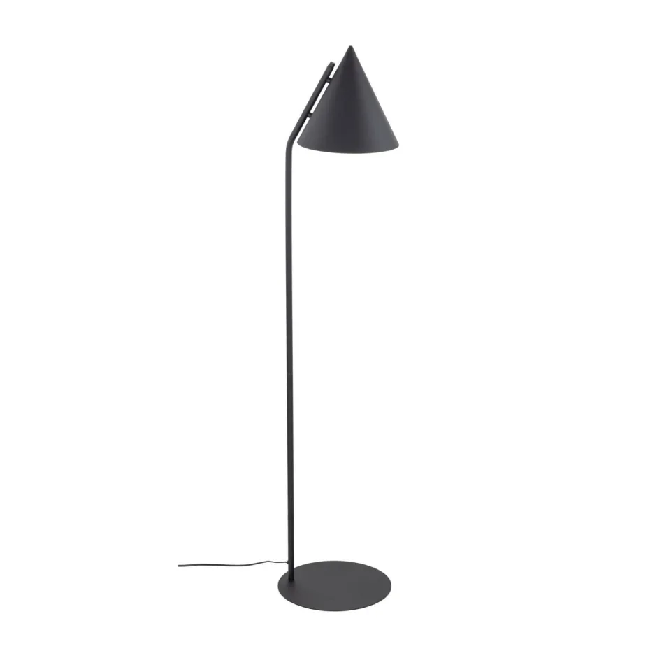 TK Lighting Stehlampe Schwarz Metall 145 cm klein E27 Retro CODY< Bürolampen|Metall Lampen