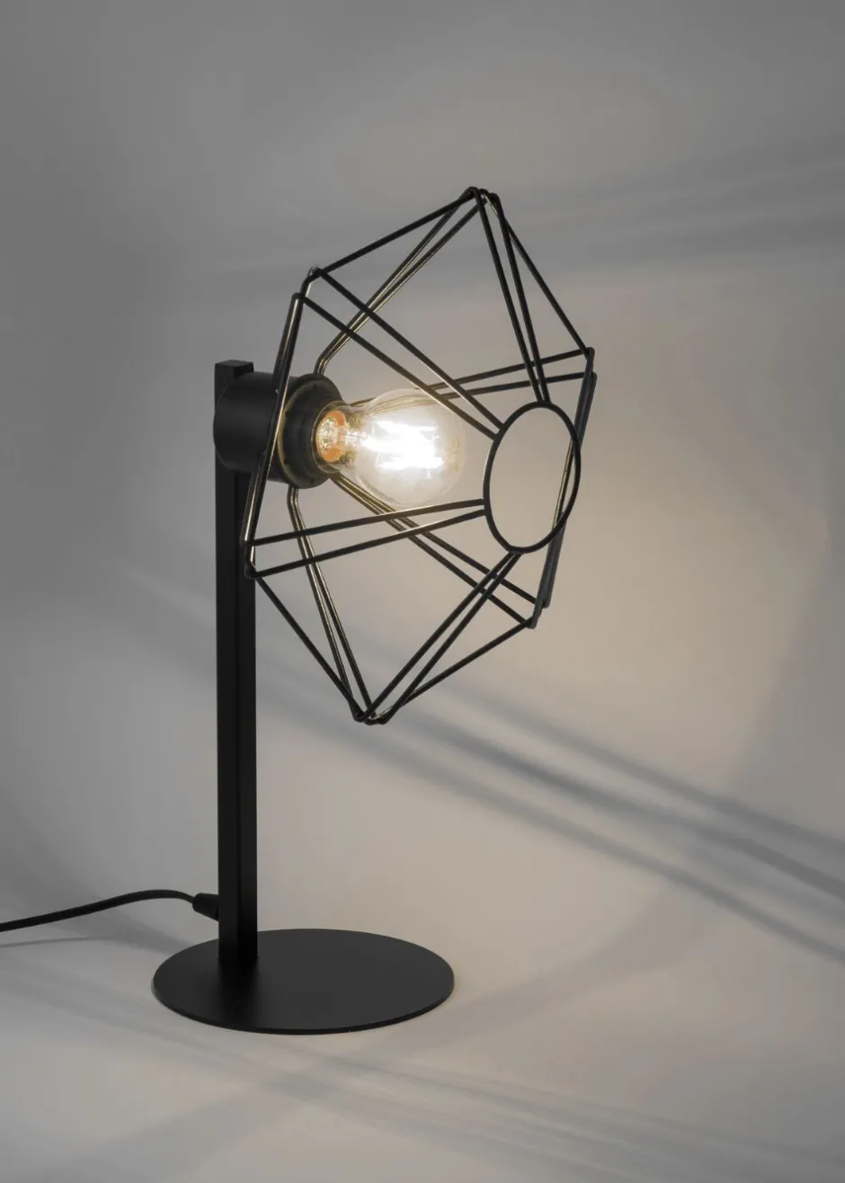 Sigma Stehlampe Schwarz Metall Draht H:160 cm E27 dekorativ< Vintage Lampen|Designerlampen