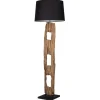 Invicta Interior Stehlampe Stoff Holz 177cm hoch blendarm in Schwarz< Bürolampen|Stofflampen