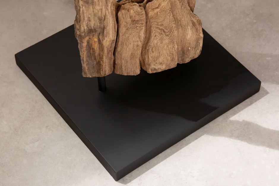 Invicta Interior Stehlampe Stoff Holz 177cm hoch blendarm in Schwarz< Bürolampen|Stofflampen