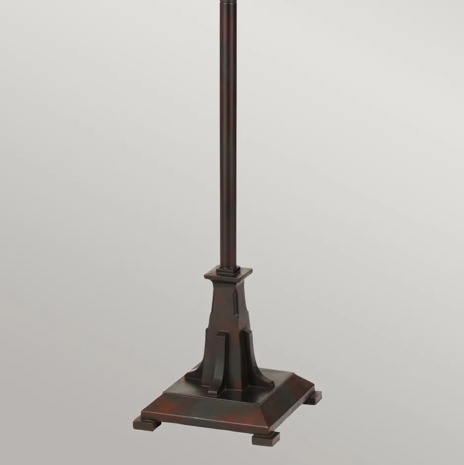 Elstead Stehlampe Tiffany Stil 157,8 cm hoch Zugschalter 2x E27< Rustikale Lampen|Glaslampen