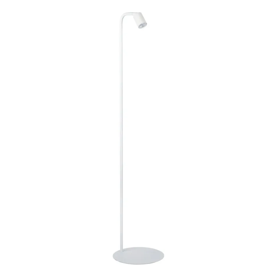 Wohnzimmerlampen|Stehlampen*TK Lighting Stehlampe Weiß 140 cm klein Metall verstellbarer Schirm