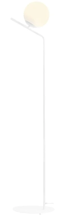 ALDEX Stehlampe Weiß Glaskugel Metall blendarm 161 cm E27< Bürolampen|Kugellampen