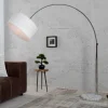 Invicta Interior Stehlampe Weißer Schirm 170cm Lampe Wohnzimmer< Retro Lampen|Designerlampen