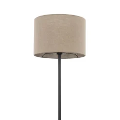 TK Lighting Stehleuchte 165 cm Ø 50 cm Metall Jute E27 MARINUS< Bürolampen|Stehlampen