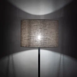 TK Lighting Stehleuchte 165 cm Ø 50 cm Metall Jute E27 MARINUS< Bürolampen|Stehlampen