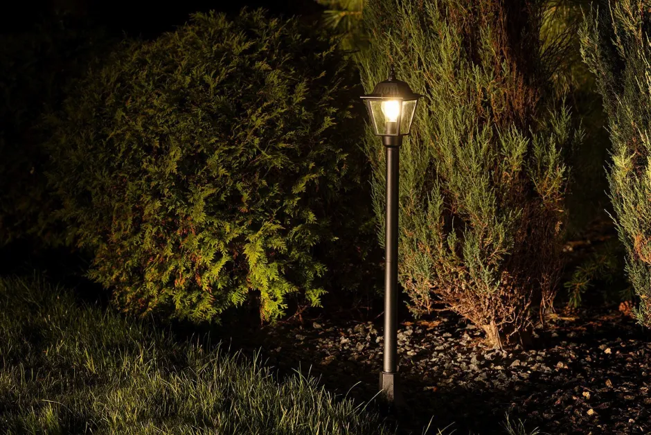 Nowodvorski Stehleuchte außen 100 cm E27 IP44 Schwarz aus Aluminium< Außenleuchten Antik|Gartenlaternen