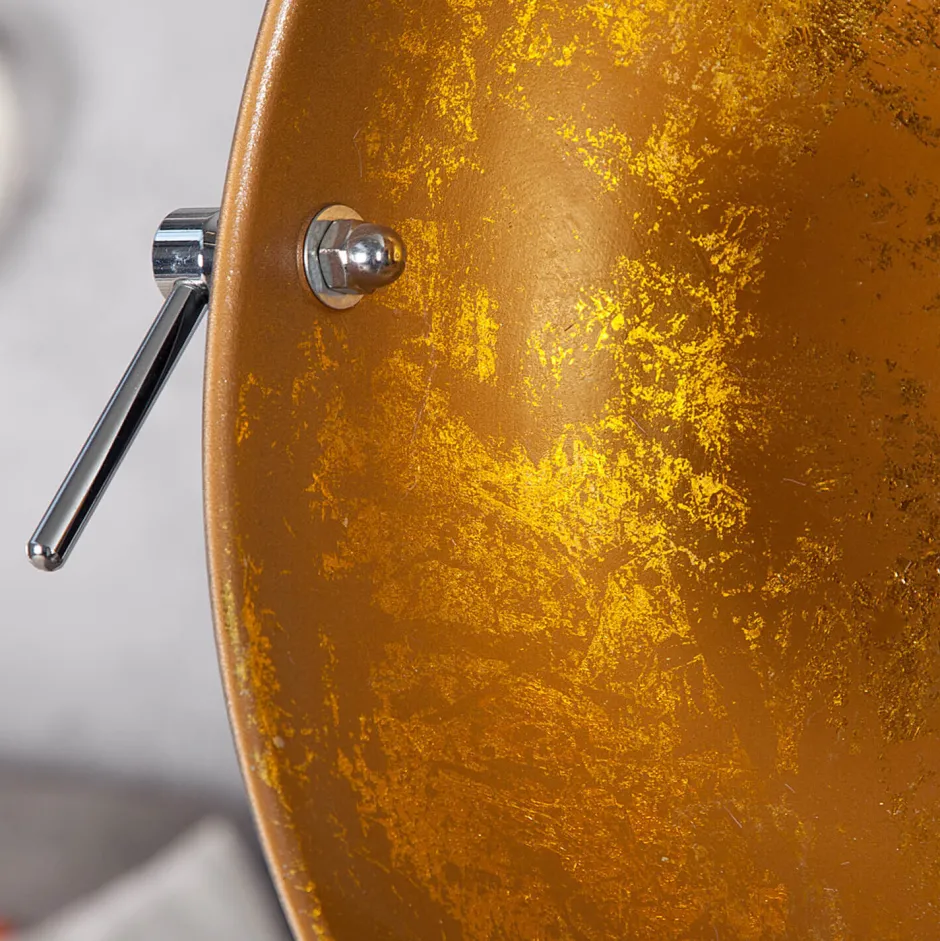 Invicta Interior Stehleuchte 160cm Retro Dreibein Schwarz Gold< Retro Lampen|Designerlampen