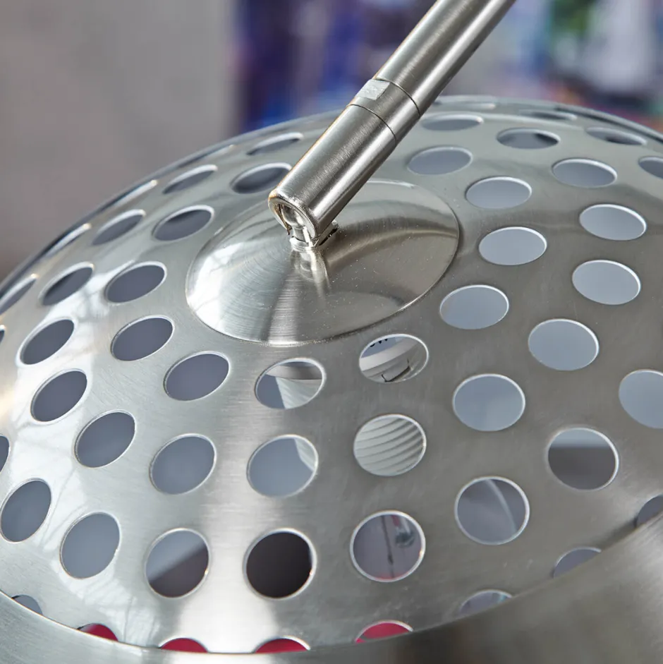 Invicta Interior Stehleuchte Ø34cm Retro elegant verstellbar Chrom< Kugellampen|Retro Lampen