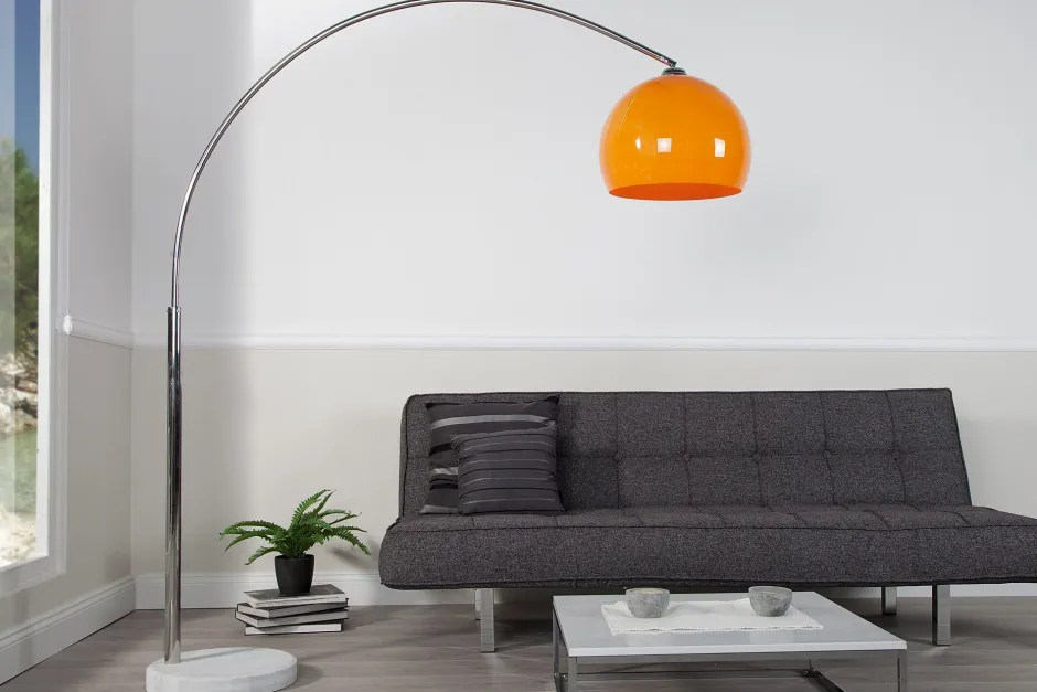 Invicta Interior Stehleuchte Ø40cm Retro elegant gebogen< Designerlampen|Retro Lampen