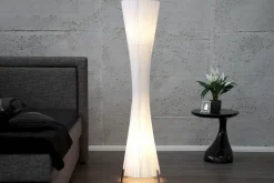 Stehlampen|Wohnzimmerlampen*Invicta Interior Stehleuchte 180cm Retro Esszimmer Lampe Weiß