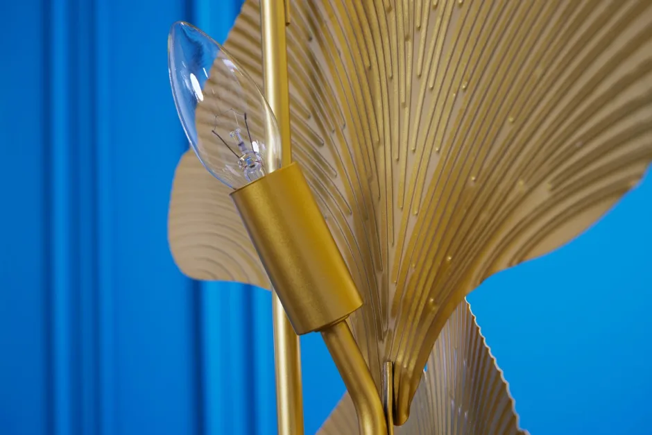 Invicta Interior Stehleuchte 3-flammig Metall Gold indirekt E14 160 cm< Badezimmer Lampe|Designerlampen