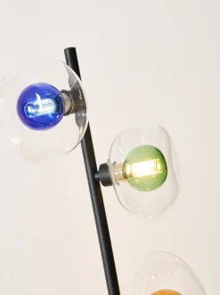 Eco-Light Stehleuchte Glas Grün Blau Bernstein G9 160 cm Modern< Wohnzimmerlampen|Glaslampen