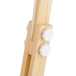 Lampen Aus Aller Welt|Holzlampen*TK Lighting Stehleuchte Holz Metall 180 cm verstellbar Weiß Natur