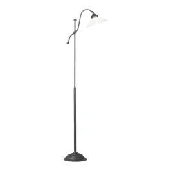 Badezimmer Lampe|Bürolampen*Giovanni Battista Stehleuchte klein 130 cm E27 Messing Glas Rustikal