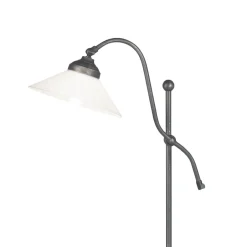 Badezimmer Lampe|Bürolampen*Giovanni Battista Stehleuchte klein 130 cm E27 Messing Glas Rustikal